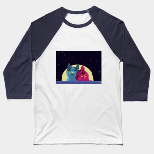 gatos coloridos Baseball T-Shirt